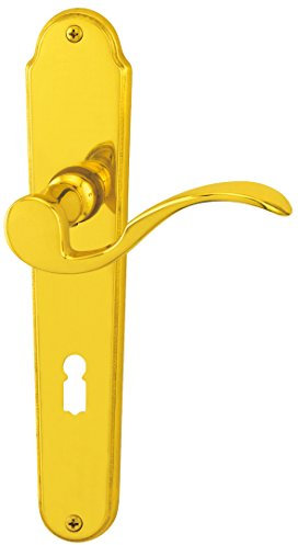 Alpertec 32212363 Panda-LS Messing poliert für Zimmertüren Drückergarnitur Türdrücker Türbeschläge Neu