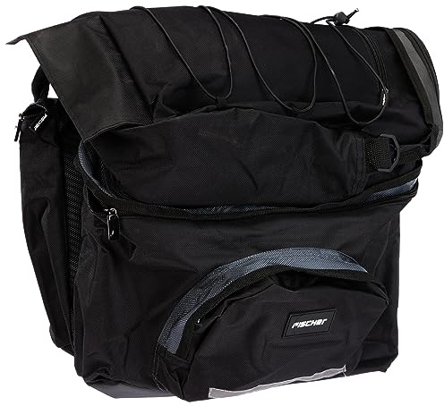 Fischer Tasche Gepäckträger 3fach, schwarz, 39 x 44 x 9 cm, 58 Liter, 86245