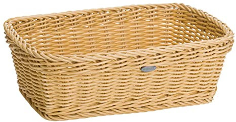 Westmark Mehrzweck-Korb, Geeignet für Hotel und Gastronomie, Rechteckig, ca. 31,5 x 22 x 10 cm, Synthetikfaser, Saleen Edition, Hellbeige, 02020030101