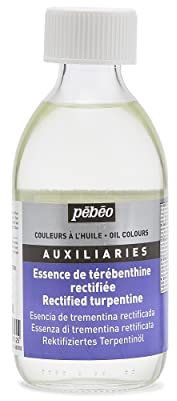 PEBEO 650302 Pebeo 245 ml Rectified Turpentine, Transparent