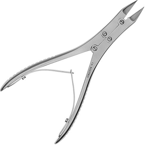 May Eckenzange 15 cm doppelt übersetzt Edelstahl Fußnagelzange | Kraftsparende Doppelübersetzung und 18 mm Klinge. Ideal für die absolut mühelose, kosmetische Pflege dicker Fußnägel.
