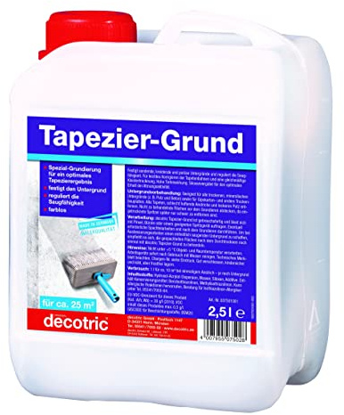 decotric Tapezier Wand Grund Grundierung 2,5 Liter