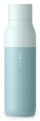 LARQ Bottle Twist Top 17oz - Insulated Stainless Steel Water Bottle | BPA Free | Reusable Water Bottle for Camping, Office, and Travel | Keep Drinks Cold and Hot, Seaside Mint