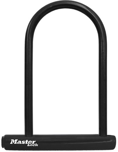 Master Lock 8170D, 6-1/8 inch Wide U-Lock with 8 Shackle, Black