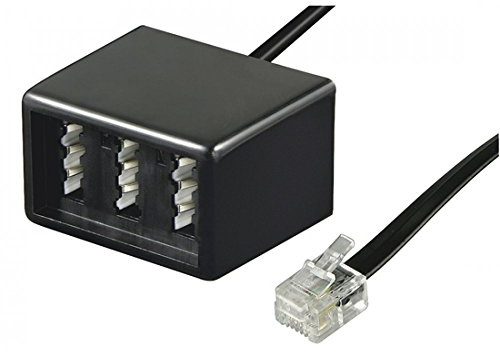 Wentronic Adaptateur téléphonique Fiche RJ11 vers prise TAE (Import Al
