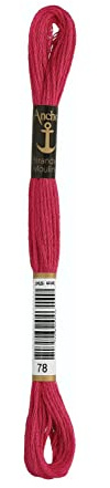 Anchor Sticktwist 4635000-00078 cyclam Stickgarn, 100 % Baumwolle