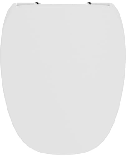 Ideal Standard Dea WC-Sitz mit schlanker Form – Weiß Matt | Abnehmbarer WC-Sitz mit Absenkautomatik (Softclose), T676783