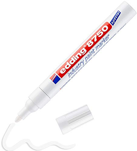 edding Lackmarker edding 8750 industry paint marker, 2-4 mm (1, weiß)