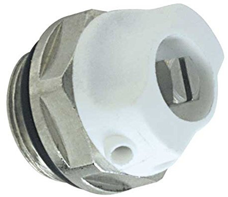 Boutt 1152536 OC15N - Valvola di sfiato manuale per termosifone con dado quadrato, in nickel, 4, 5 x 10, orientabile