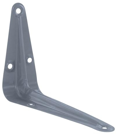 Merriway BH03770 4 x 3 Zoll Regalbodenträger, Weiß, 2 Stück