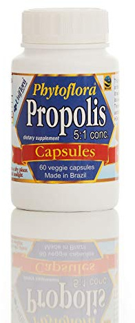 PHYTOFLORA Brazilian Green BEE Propolis Veggie Capsules 5 by 1-60 Capsules