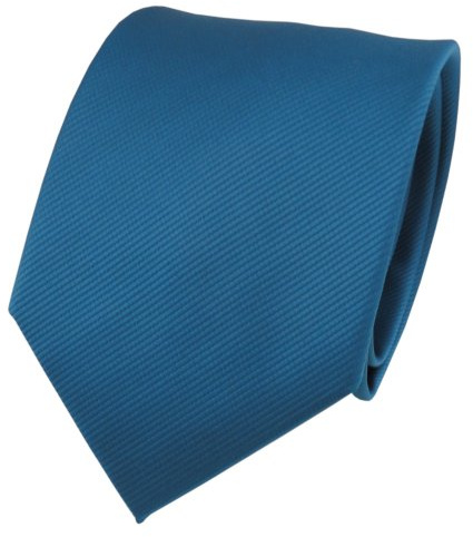 TigerTie Designer Krawatte in Uni Einfarbig - Rips Struktur - Binder Tie