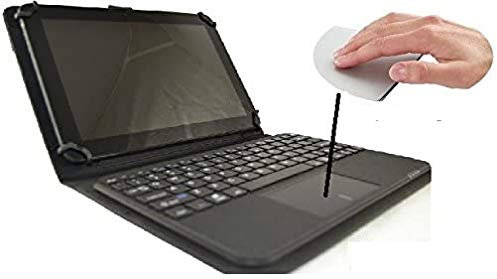 Funda con Teclado extraíble Bluetooth con Touchpad (ratón) para Tablet Sunstech CA107QCBT 10.1- Color Negro