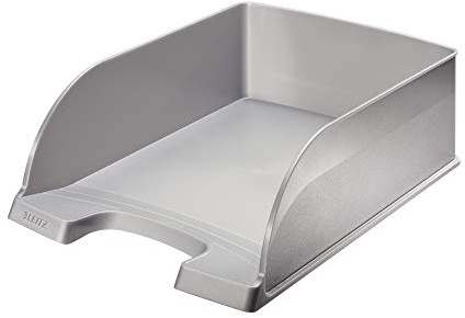 Leitz A4 Letter Tray, Jumbo, Silver, Plus Range, 52330084