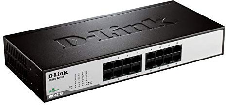 D-Link DES-1016D Switch 16 Ports Ethernet 10/100mbps - Idéal Partage de Connexion et Mise en Réseau Small/Home Office