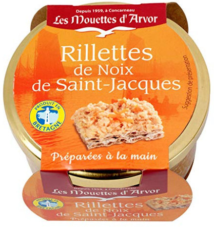 Les Mouettes d'Arvor Rillettes Saint Jacques 125 g - Lot de 3