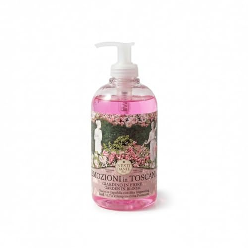 Nesti Dante Emozioni in Toscana (Garden in Bloom Liquid Soap/Flüssigseife 500 ml, Unisex, für alle Hauttypen geeignet) 661201
