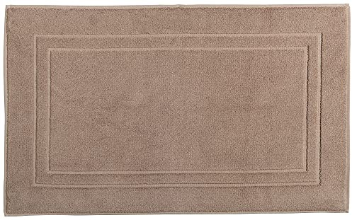 Erwin Müller Walk-Frottier Badteppich Konstanz Cappuccino Größe 50x70 cm - besonders flaumig, voluminös, trittweich, strapazierfähig und saugstark, 100% Baumwolle