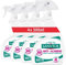 Sanytol - Désinfectant Anti-Acariens, Punaises de Lit et Puces - 300 ml - Lot de 4 - Pour Tissus, Matelas, Moquettes - Efficace 4 Mois, Sans Odeur Résiduelle, ne Tache Pas