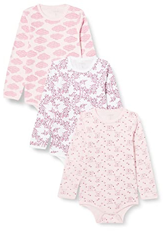 Care Body à Manches Longues Mixte Bébé, Lot de 3, Lot de 3 Dusty Pink (505), 3-6 mois
