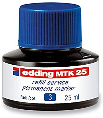 edding MTK 25 Nachfülltinte - rot - 25 ml - mit Kapillarsystem, ideal zum sauberen und unkomplizierten Nachfüllen von fast allen edding Permanentmarkern
