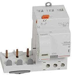 Bloc différentiel adaptable DX3 3P 400V~ - 63A - typeF 300mA sélectif - pour disj 1 module/pôle