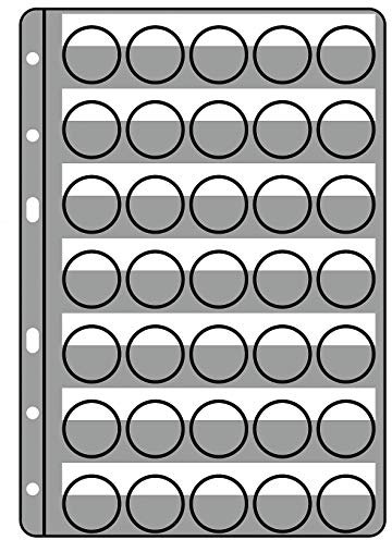 Leuchtturm Kunststoffhüllen COMPART, für35 Kronkorken / Champagner-Deckel (5er Pack), klarsichtig