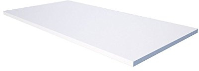 Akustikschaum Plattenabsorber glatt aus Basotect® weiß - 100cm x 50cm x 2cm - mit Selbstklebeausrüstung