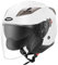 YEMA Casco Jet Moto Aperto Scooter YM-627 Caschi Motorino Vintage ECE Omologato Donna Uomo con Doppia Visiera Parasole, Bianco, XL