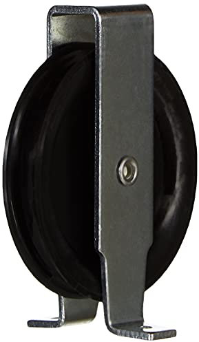 Chapuis VPCP2 Poulie chape acier zingue 40 kg galet 60 mm pour Corde D 8 mm