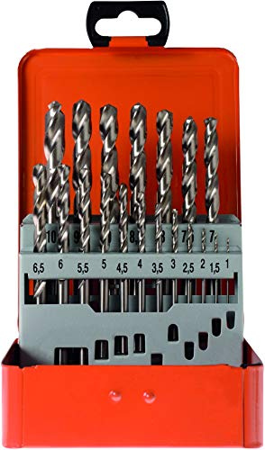 Projahn BASIC Spiralbohrer-Kassete 19-tlg. (Bohrerset, Bohrer, Spiralbohrer - je 1 Ø 1 bis 10 mm um 0,5 steigend) 60318