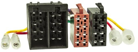 tomzz Audio 7000-000 Terminal de extensión de Cable Adaptador Universal de Toma ISO a Clavija ISO15/30 Potencia giratoria 4 Altavoces