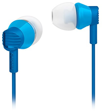 Philips SHE3800BL/00 - Cuffie in-ear, misura ergonomica, 3 tappi taglia - Blu