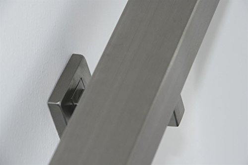Corrimano rettangolare in acciaio inox V2A, 50 x 30, grana 240, rettificato fino a 3000 mm, 700