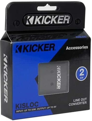 Kicker 46KISLOC K-Series Interconnect, Speaker to RCA W/Line-Out Converter