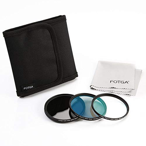 Fotga Kit de filtres Fins en Verre Optique 46 mm (Variable ND2-ND400 ND + MC UV + MC CPL) pour Objectif d'appareil Photo Canon Nikon Sony DSLR sans Miroir