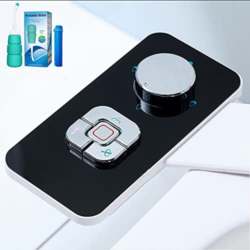 Bidet Attachment for Toilet UK,Bidet,with Portable Bidet Self-Cleaning Pressure Controls Bidet Non-Electric Toilet Seat Attachment Adjustable Pressure Dual Nozzles Frontal & Rear Wash Cold Water