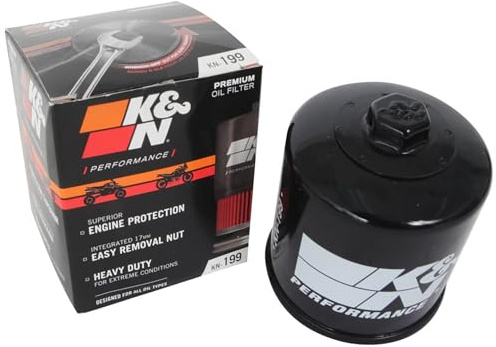 K&N Filters Ölfilter Motorölfilter Anschraubfilter KN-199 Kompatibel mit INDIAN MOTORCYCLES SCOUT