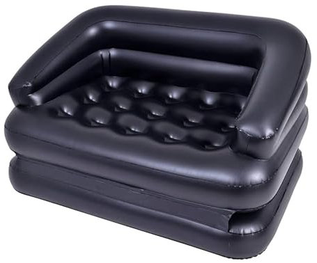 ZMIN Mehrzwecksofa, aufblasbares Schlafsofa, aufblasbares Sofa, Luftschlafsofa für Camping im Freien, gemütliche Couch für drinnen und draußen,A,198 * 138 * 62CM