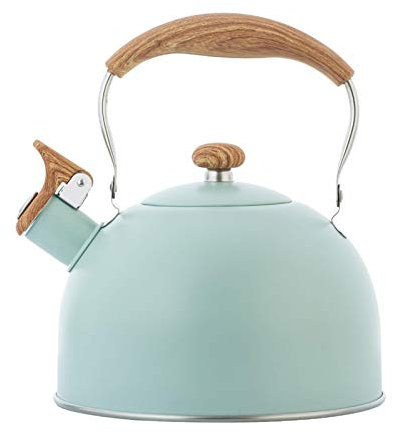 LeGDOr Whistling Kettle, 2.5 L Stainless Steel Kettle for Stove, Tea Kettle with Flute, Whistling Kettle with Wooden Handle, Teapot Kettle for Stove Tops, Gas Stoves, Tea Kettles