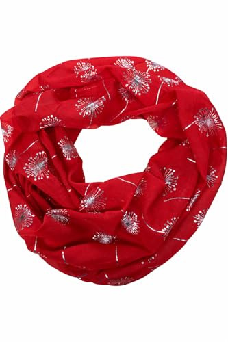 Seide Loop Schal Halstuch Schals Rundschal Schlauchschal Tücher Damenschal Pusteblumen glitzer Damen