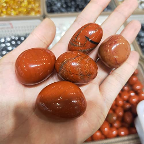 décoration de la chambre Stone Jewelry Décoration de la maison 100g naturel rouge jaspe gravier Quartz cristal pierre spécimen for la décoration de la maison aquarium pierres pierre bijoux(Size:200g)