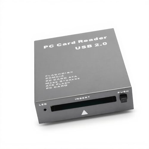 Lector de tarjetas de PC, interfaz USB 2.0, versión de plástico, lector de tarjetas PCMCIA, ATA, flash, PCMCIA, tarjeta de PC a USB 2.0, lector de tarjetas de grado industrial, adaptador Plug and Play