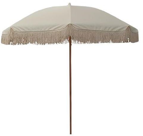 XUQQU Outdoor Beach Umbrella, Large Patio Sun Shade Umbrellas, Fringed Garden Parasol For Use On The Beach, Deck, Patio, Market, Without Base