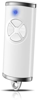 Lot de 1 Télécommandes pour Hörmann HSE4-868-BS – Remplacement 4 Canaux, Compatible avec pour Hörmann HSE2-868-BS, pour Portes et Motorisations Hörmann – Blanc
