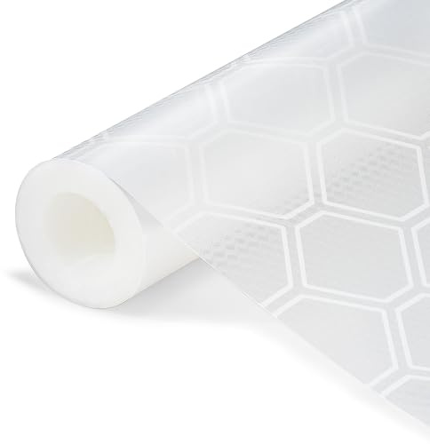 KIMERSE Shelf Liner, Fridge Drawer Liners for Kitchen Cabinets | Refrigerator Liners Waterproof Cupboard Liner Fridge Liner for Shelves -Clear Roll 30x200cm