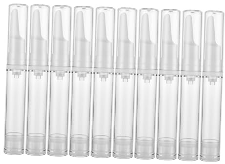 VALICLUD 10 Pièces Flacon Pompe pour Sérum Contour des Yeux Flacon Cosmétique Vide de Distributeur sous Vide Airless