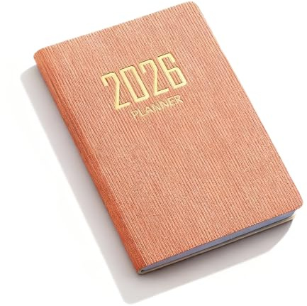 ARYIMYDP Mini Agenda 2026 Tascabile, Planner Settimanale, Carta Anti-Trasparenza, Ideale per Donne e Uomini, Studio e Come Regalo