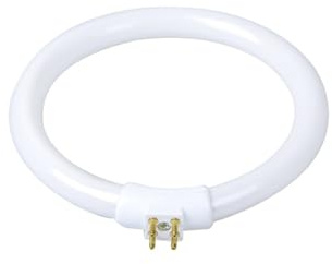 wenwendianzi Lysrörslampa med ringformade rör, fyrstiftsförstoringsglas, 110V och 220V, T4, 11W, 12W(11W)