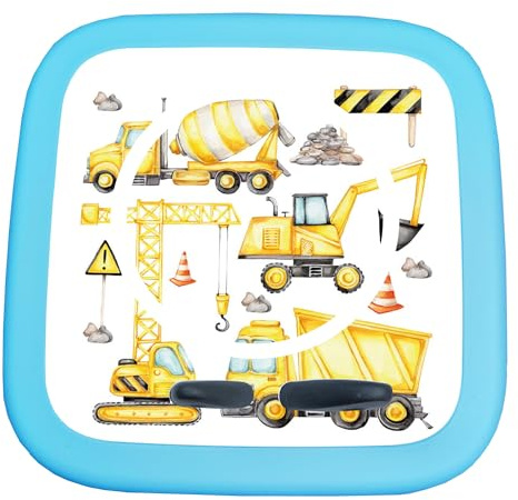 MeinBaby123 Film de protection compatible avec Toniebox 2 | Couverture de protection autocollante | Qualité supérieure | Autocollant sur mesure I Film autocollant I Toniebox 2 accessoires (pelleteuse)